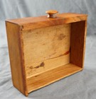 1800   s 3-tiered Wood New Hampshire Shaker Spool Holder Sewing Box Pin Cushion
