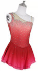 Girls  Figure Skating Dress     Rose Pink Gradient  Child Size 10   12