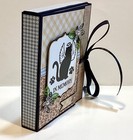 Handmade   In Memory Cat Premade Scrapbook Mini Photo Album       free Shipping      