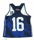 New Nike Elite-120 Lacrosse Tank Jersey  16 Girl s Medium Blue White 836319  65