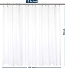 Waterproof Extra Wide Fabric Shower Curtain Liner Microfiber 108  W X 72  H - Ho