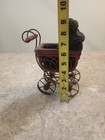 Vintage Antique Victorian Wood Wicker Doll Carriage Buggy Salesman Sample Stroll