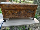 Antique Chinese Hand Carved Camphor Wood Chest