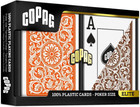 1546 Design 100  Plastic Playing Cards  Poker Size  standard  Jumbo Index Orange