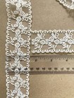 10 Yards Ivory Lace Trim Lot Mixed Styles  Embroidered Cotton Tulle Lace