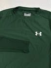 Under Armour Heatgear Long Sleeve Compression Fit Green Shirt Men Size Large