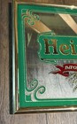 Vintage Heineken Beer Mancave Bar Mirror Sign Gold Frame Van Munching 19x14