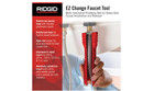 Ridgid Ez Change Plumbing Wrench Faucet Installation And Removal Tool