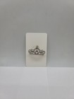Sparkling Crystal Crown Tiara Brooch Pin Elegant Rhinestone Princess Silver Tone