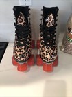Impala Girl s Quad Roller Skate  Pink With Leopard - Size 6