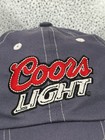 Coors Light Hat Gray Embroidered Logo Adjustable Hook   Loop Baseball Cap