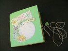 Handmade Small Blank Green Junk Journal Art Mixed Media Glue Collage Book