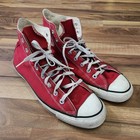 Vintage Converse Chuck Taylor All Star Shoes Mens 10 5 Red Made In Usa High Tops