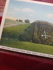 A 1930s Postcard Floral Clock Greenfield Village Edison Institute Dearborn Mi