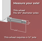3 4  Bearing Log Splitter Wheel With Tire 4 8  Wide X 8  Diameter