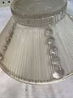 Vintage Art Deco White Glass Ceiling Light Fixture Lamp Shade 10-1 2  Mcm