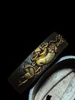 Japanese Shakudo Nanako Fuchi Fishing Sea Bream Motif Sword Fitting