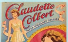Vintage Original 1945 Saalfield Claudette Colbert Paper Dolls  2503 Uncut