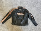 Harley Davidson 2xl  Authentic Leather Jacket     Black   Orange