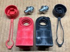 Pair Oem Gm Chevy Side Post Battery Terminal Protectors Covers Pos   Neg W Bolts