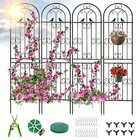 Metal Garden Trellis 86 61  Tall For Outdoor Climbing Plants Flower Support