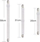 Adjustable Bed Sheet Straps Suspenders Elastic Sheet Fasteners Grippers Garters