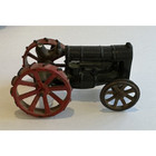 Vtg Antique Cast Iron Arcade Toys Fordson Tractor Oliver W  Nickel Driver Hitch