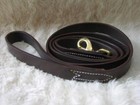  6  By 1  Leather Dog Leash Lead  Color Choice With Name  Amish Made Custom New