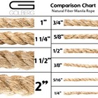 Golberg Manila Rope Cord - 1 4-inch To 2-inch Diameter  Lengths 10-600 Feet