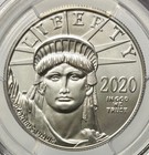 2020  100 One Ounce Platinum American Eagle Pcgs Ms70 Fdi Mercanti 