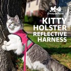 Reflective Cat Harness In Flamingo Pink Soft Comfortable Secure Fit For Safety