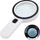 30x Jumbo Handheld Magnifying Glass W  12 Bright Led Light Illuminated Magnifier