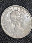 1958 Canada Qeii 1 Dollar Km-55 High Grade British Columbia Totem Commemorative