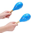 Maracas  Professional Wooden Rumba Shakers Latin Musical Instrument  Hand Per   