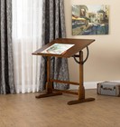 Rustic Oak Drafting Table 36x24in Vintage
