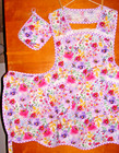 Handmade Bib Apron - Plus Sz - Floral   Gingham Checks   Lace  - Vintage - Retro