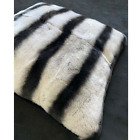 Custom Made Chinchilla Rex Rabbit Skin Fur Pillow Cover For Homes Decoration