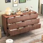 6 Drawer Dresser For Home Bedroom Storage Wood Cabinet Chest Of Drawer Organizer