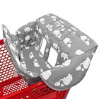 2-in-1 Baby Shopping Cart   High Chair Cover  Portable Padded With Carry Bag  Gr