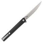 Crkt Ceo Flipper Pocket Knife  Satin Blade  Edc  Deep Carry Clip  7097