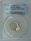 Silve Dime Struck 75  Oc Pcgs Ms64 Lot  Sn050