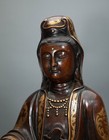 20  Tibetan Buddhism Bronze 24k Gold Guanyin Kwan-yin Bodhisattva Buddha Statue