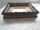 Victorian Antique Wood Deep Well Gesso Photo Picture Frame Carved Old