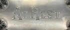 Antique Postmortem Mourning Collectible At Rest Burial Vault Plaque Coffin Plate