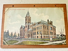 Lot Of 7 Unusual Antique Colored Post Cards From Bellingham Wa- Wooden Backed