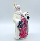 Rare Christopher Radko Simply Spectacular Santa Glass Christmas Ornament 7 