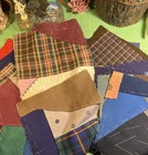 Lot Of 14 Vtg Antique Crazy Quilt Blocks Hand Stitched Designs Primitive Style