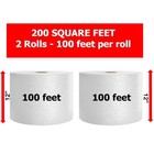 200 Feet Bubble Cushioning Wrap Roll Small Bubble 12  Wide Perforated Every 12 