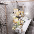 Swtymiki Over The Door Shower Caddy - Stainless Steel Hanging Shower Organize   