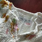 Zara Girls Floral Smocked A-line Dress Flutter Sleeve V-neck 3-4y 104